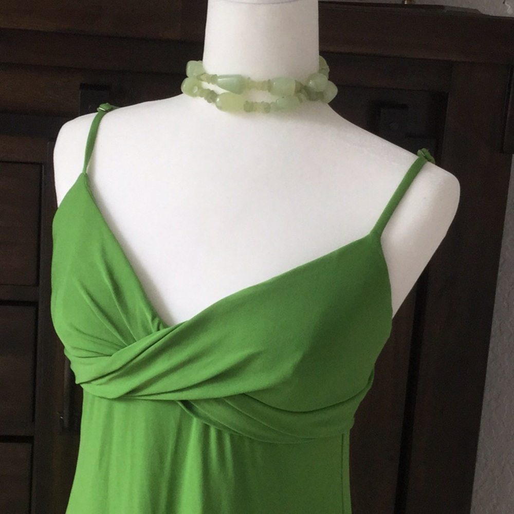 BCBG MaxAzria spaghetti strap dress in green